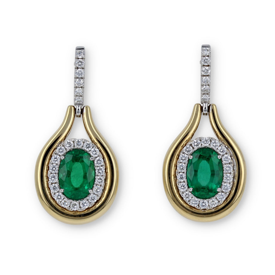 Emerald Green Threader Earrings | Lynnique Jewelry